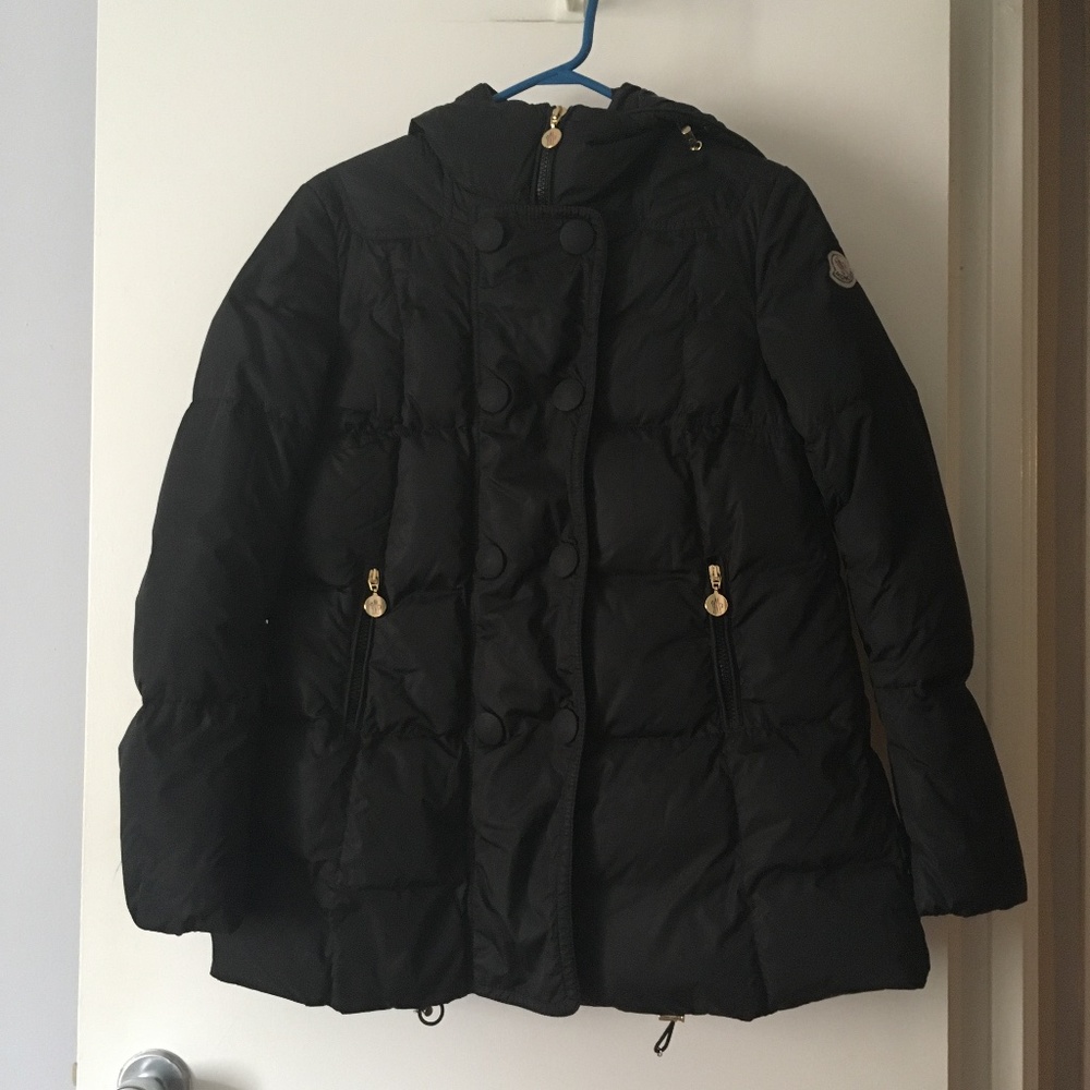 Genuine MONCLER Classic Caban Black Puffer Jacket Size 0 XS
